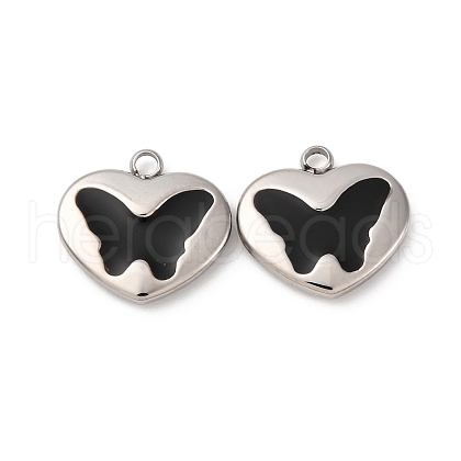 304 Stainless Steel Enamel Charms STAS-L022-008P-A-1