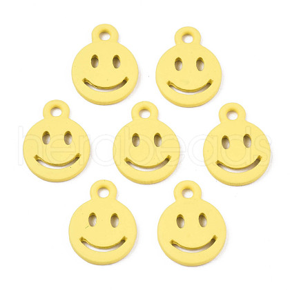 Spray Painted Alloy Charms X-PALLOY-T075-121D-RS-1