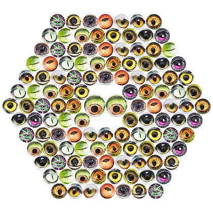 30Pcs   Glass Cabochons GLAA-PH0001-36-1