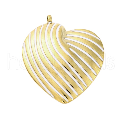 304 Stainless Steel Pendants STAS-V003-03G-09-1
