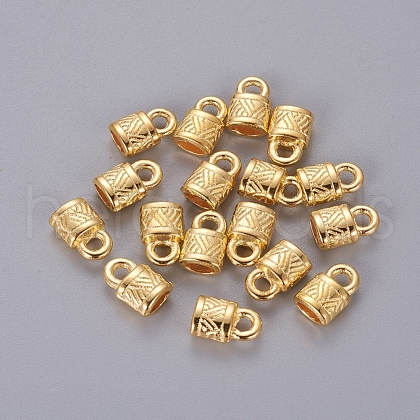 Tibetan Style Alloy Cord Ends X-K0PAR011-1