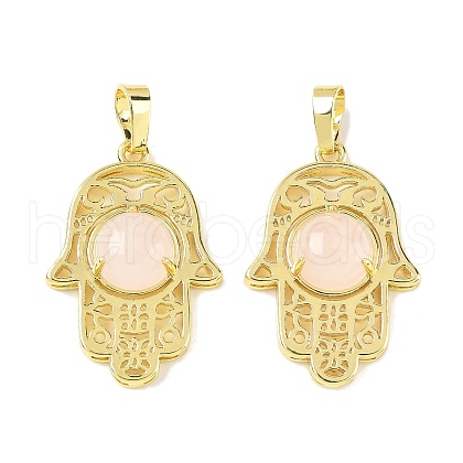 Natural Rose Quartz Pendants G-F786-07G-30-1