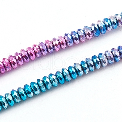 Electroplated Non-magnetic Synthetic Hematite Beads Strands G-L562-11A-1