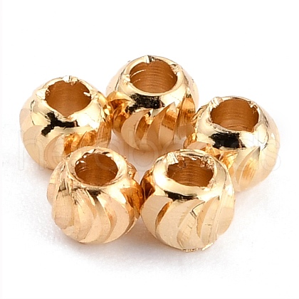 Brass Beads X-KK-O133-315B-G-1