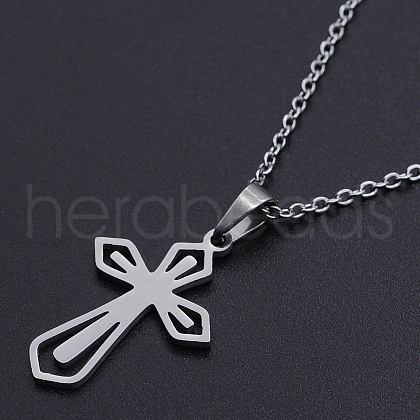 Non-Tarnish 201 Stainless Steel Pendants Necklaces NJEW-S105-JN719-45-1-1