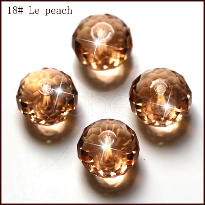 Imitation Austrian Crystal Beads SWAR-F068-4x6mm-18-1