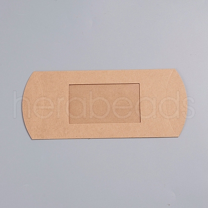 Kraft Paper Pillow Candy Box CON-WH0070-97B-02-1