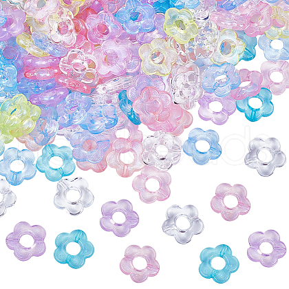 SOFPLATE 400Pcs Transparent Acrylic Beads MACR-SP0001-20-1
