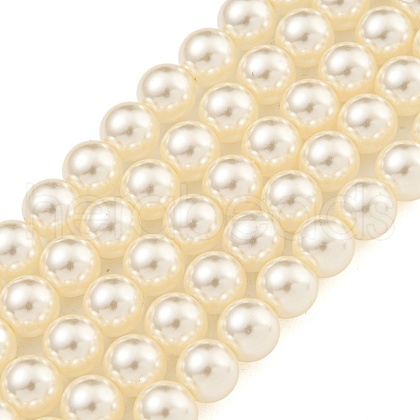 Glass Pearl Beads Strands HY-G002-01C-02-1