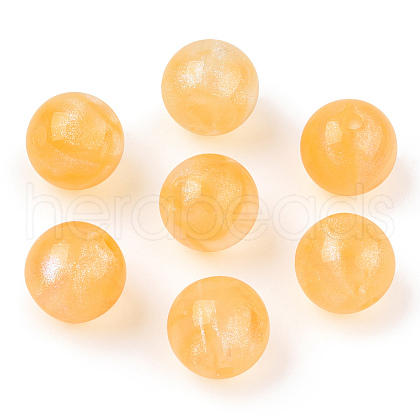 Opaque Acrylic Beads OACR-E014-19B-02-1