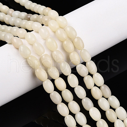 Natural White African Opal Beads Strands G-N346-02B-10-1