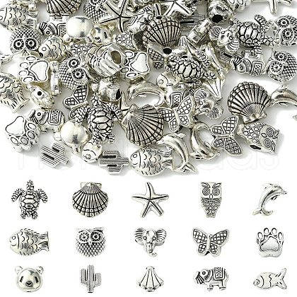 Tibetan Style Alloy Beads FIND-YW0005-04-1