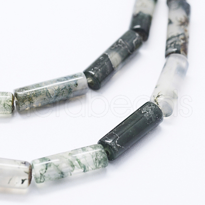 Natural Moss Agate Beads Strands G-K260-07D-1