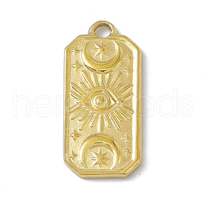 304 Stainless Steel Pendants STAS-P316-01G-1