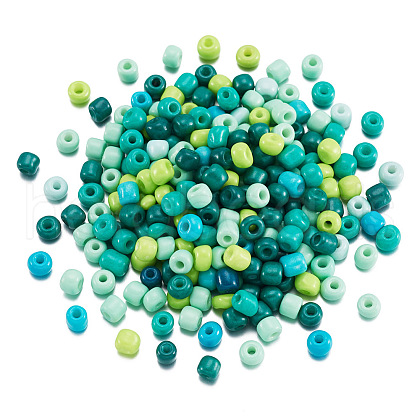 Opaque Glass Round Seed Beads GLAA-TAC0025-07B-02-1