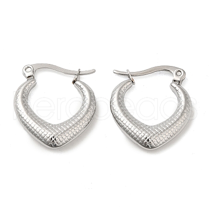 Non-Tarnish 304 Stainless Steel Hoop Earrings for Women EJEW-M224-01P-1