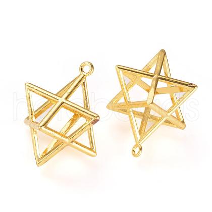 Brass Pendants KK-R037-256G-1