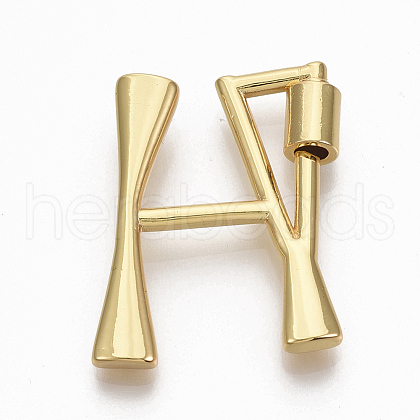 Brass Screw Carabiner Lock Charms KK-T046-001G-H-NF-1