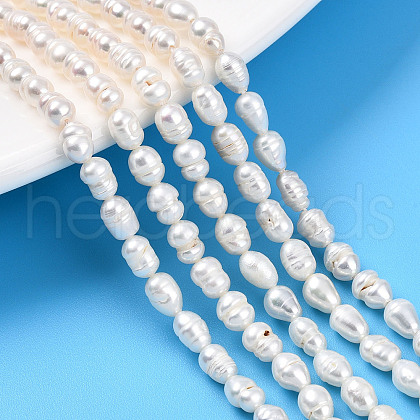 Natural Cultured Freshwater Pearl Beads Strands PEAR-N012-04L-1