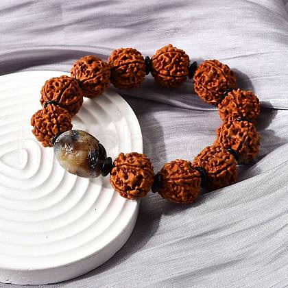 Bodhi King Kong Beaded Stretch Bracelets BJEW-M110-04A-1
