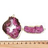 Dyed Natural Druzy Agate links G-R012-05G-04-3