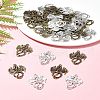 30Pcs 2 Colors Tibetan Style Alloy Pendants TIBEP-FS0001-17-10