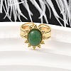 304 Stainless Steel Cuff Rings for Women RJEW-U062-02B-02G-1