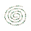 Handmade Glass Pearl Round Beaded Chains AJEW-SZ0002-40D-1