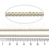 Iron Rhinestone Glass Cup Chain CH-U001-01R-3