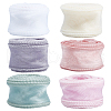 WADORN 6 Rolls 6 Colors Fishtail Yarn Iridescent Ribbon for Bowknot Making OCOR-WR0001-57-1