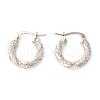 Left and Right Brass Micro Pave Cubic Zirconia Hoop Earrings EJEW-F273-08P-1