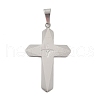 304 Stainless Steel Rhinestone Pendants STAS-G346-47C-P-1