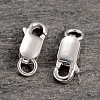 Anti-Tarnish Rhodium Plated 925 Sterling Silver Lobster Claw Clasps STER-K014-H154-12mm-P-4