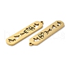 Ion Plating(IP) 304 Stainless Steel Pendants X-STAS-L020-003G-2