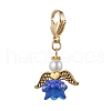 Flower Angel Glass & Acrylic Pendant Decorations HJEW-MZ00242-05-2