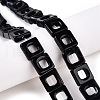 Dyed & Heated Natural Black Agate Beads Strands G-N342-102C-1