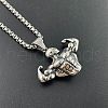 Retro Rock Punk Men's Stainless Steel Pendant Necklaces HM8341-1