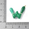 Brass Enamel Pendants KK-E093-03G-W-02-3