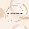 Stainless Steel Rectangle with Sun Pendant Necklaces for Women PP3560-2-4
