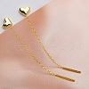 Heart Brass Ear Thread FS-WGE06F8-01-2