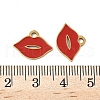 304 Stainless Steel Enamel Charms STAS-V015-43G-3