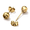 PVD Vacuum Plating 201 Stainless Steel Stud Earring Settings STAS-G311-03G-2