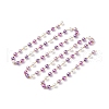 Handmade Glass Pearl Beaded Chain AJEW-JB01134-02-1