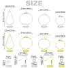 DIY Brass Geometry Hoop Earring Making Kit DIY-YW0008-60-2
