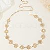 Hollow Out Flat Round Alloy Waist Beads FS-WGA642B-01-1