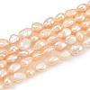 Natural Cultured Freshwater Pearl Beads Strands PEAR-P064-20G-03D-2