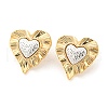 Brass Stud Earrings EJEW-M234-01G-1