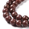 Natural Rhodonite Round Bead Strands G-J302-10-6mm-3