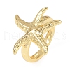 Ocean Theme Brass Cuff Rings RJEW-C135-01G-16-4
