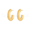 304 Stainless Steel Ring Stud Earrings EA4595-3-1